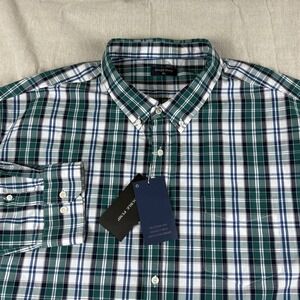 Double Pump Shirt Mens 4XL Multicolor Plaid Button Down Long Sleeve NWT